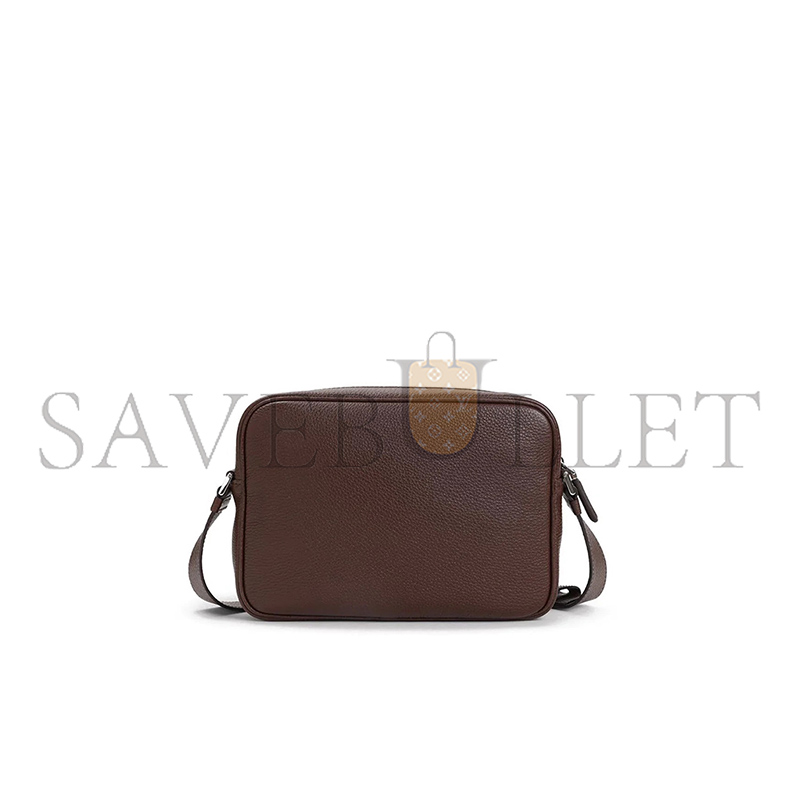 PRADA TRIANGLE LOGO LEATHER SHOULDER BAG 2VH189 (25*18*7.5cm)